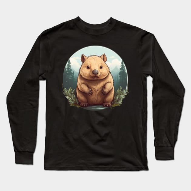 Wombat Long Sleeve T-Shirt by Trip Tank